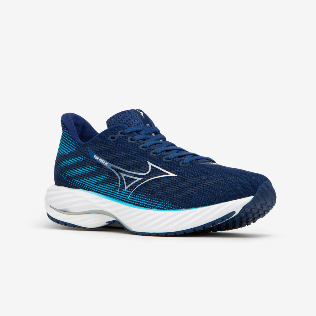 MEN'S WAVE RIDER 28 RUNNING SHOES - BLUE